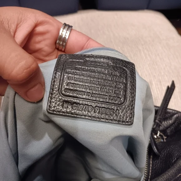 Coach Crossbody Black Leather Shoulder Bag